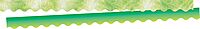 BARKER CREEK Double-Sided Scalloped Border, Lime Tie-Dye and Ombré, for Bulletin Boards, Reception Areas, Halls, Break Rooms, Office, School, Home Learning Decor, 2.25” x 39’ (939)