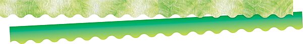 BARKER CREEK Double-Sided Scalloped Border, Lime Tie-Dye and Ombré, for Bulletin Boards, Reception Areas, Halls, Break Rooms, Office, School, Home Learning Decor, 2.25” x 39’ (939)