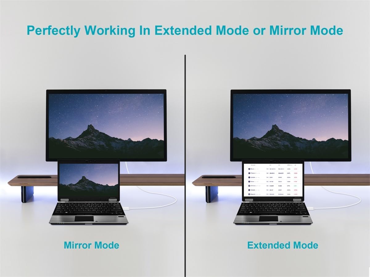 MONOPRICE DisplayPort to VGA Cable with Active Converter, 28AWG, Gold-Plated