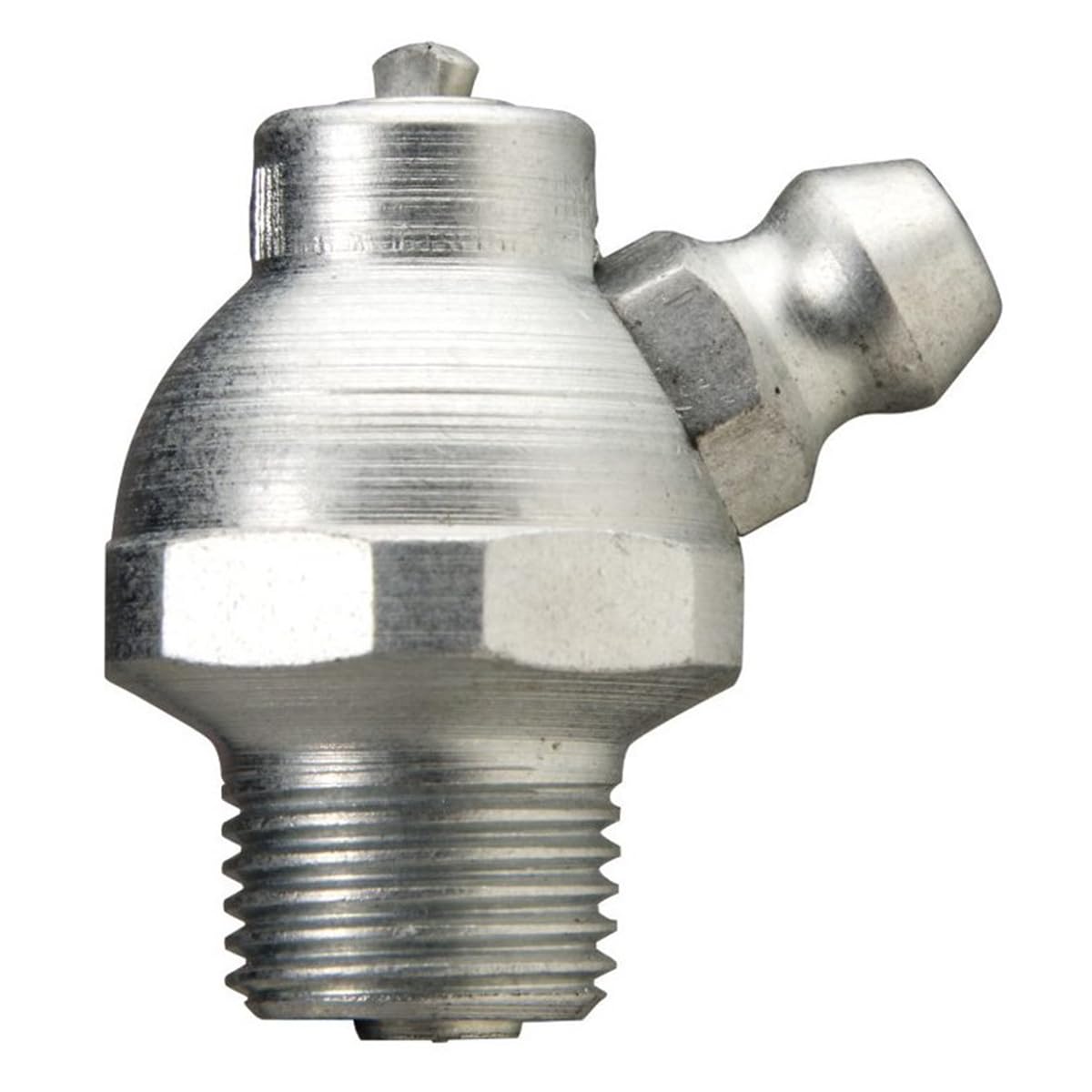 Alemite 1940-B Hydraulic Shut-Off Fitting, 60 Degree Angle, Shut-Off Pressure 5-20 lbs, 1/8" PTF SAE Special Short