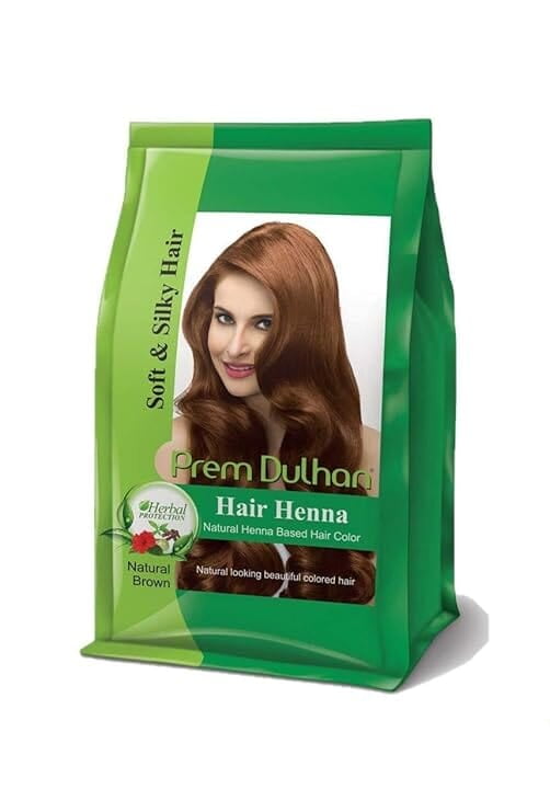 Prem Dulhan Hair Henna Natural Henna Based Hair Color – Natural Brown 125g