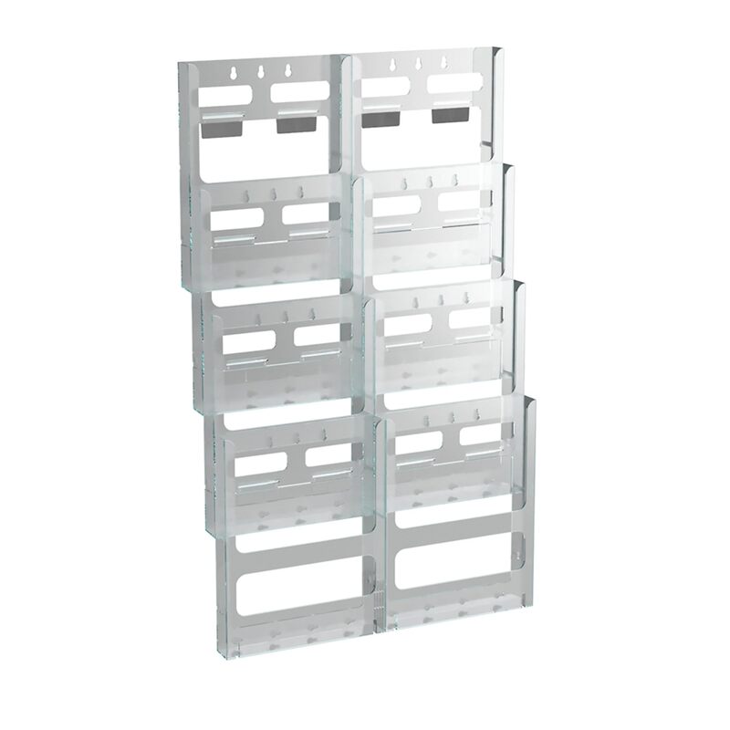 AZAR DISPLAYS Wall-Mount Brochure Holder