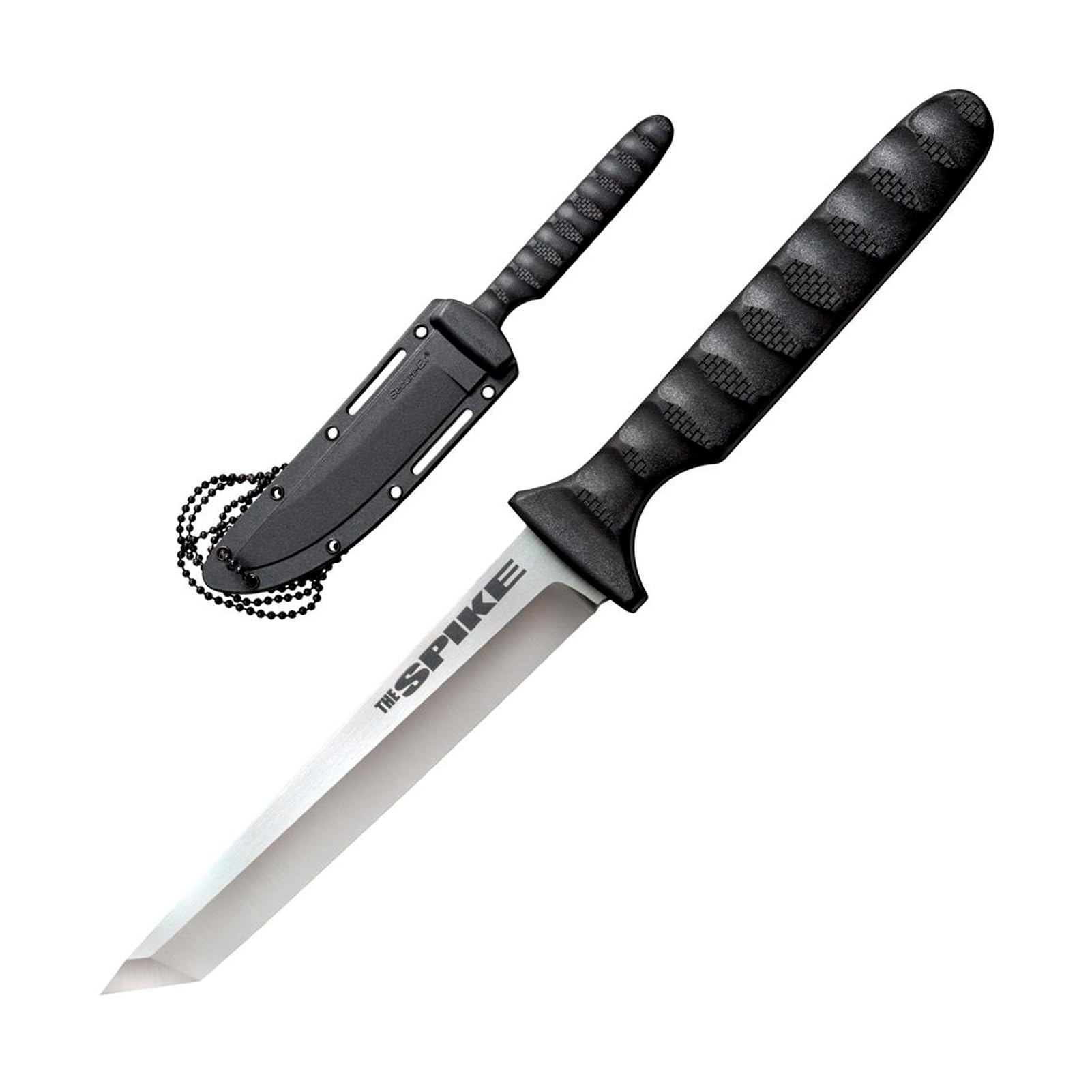 COLD STEEL Tanto Spike Durable Lightweight German 4116 Stainless Steel 4" Fixed Blade Tactical Outdoor Hunting Neck Knife