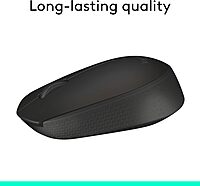 Logitech M170 Wireless Mouse for PC, Mac, Laptop, 2.4 GHz with USB Mini Receiver - Battery Life, Ambidextrous