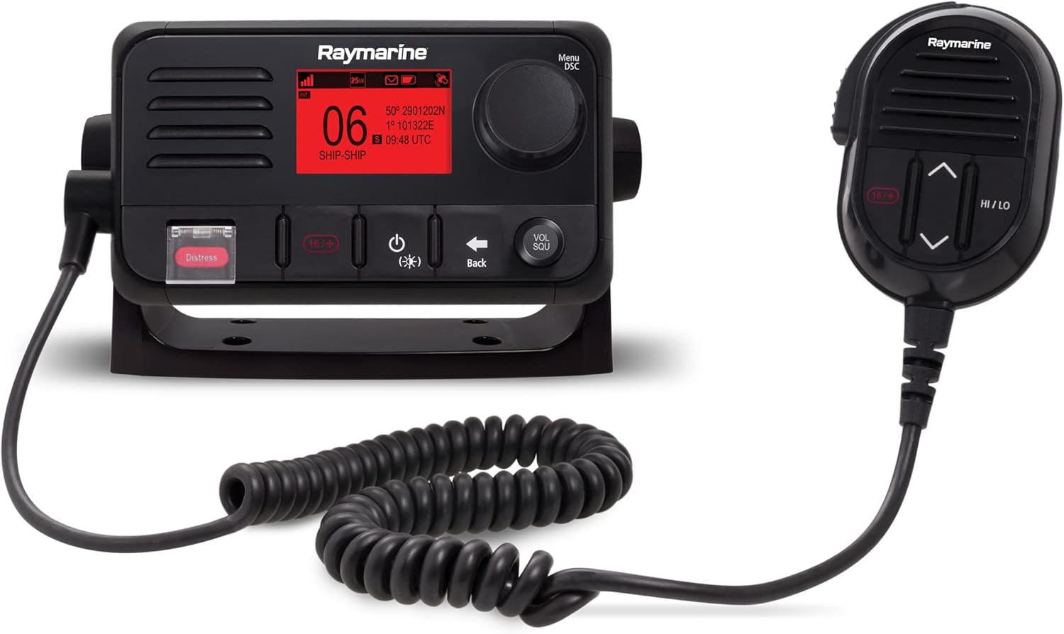 Raymarine Ray53 Compact VHF Radio w/GPS - Model E70524 (Black)