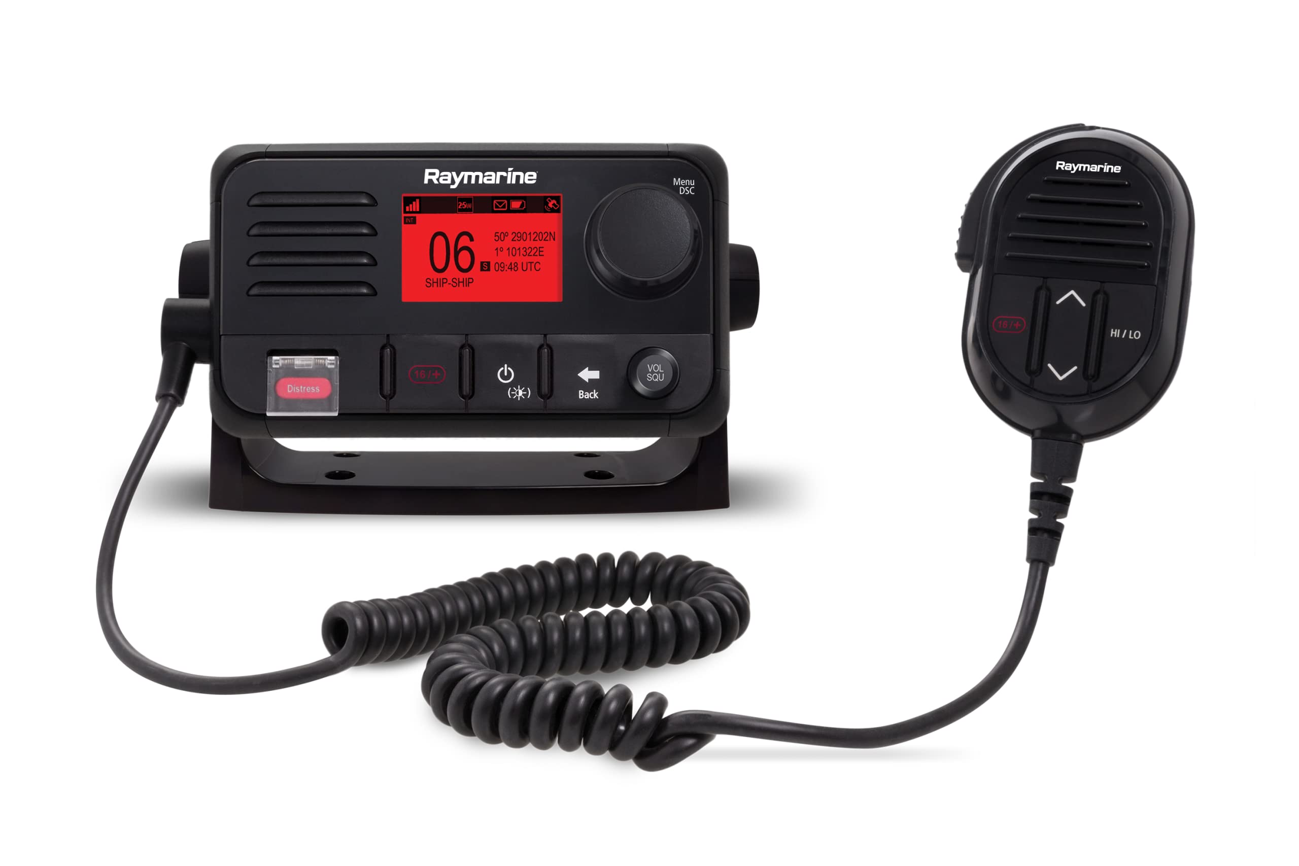 Raymarine Ray53 Compact VHF Radio w/GPS - Model E70524 (Black)