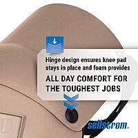 Sellstrom KneePro Ultra Flex III Professional Knee Pads with Triple-Layer Foam, Hinged Design & Speed Clips