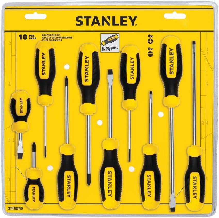 STANLEY 10PC Screwdriver Set