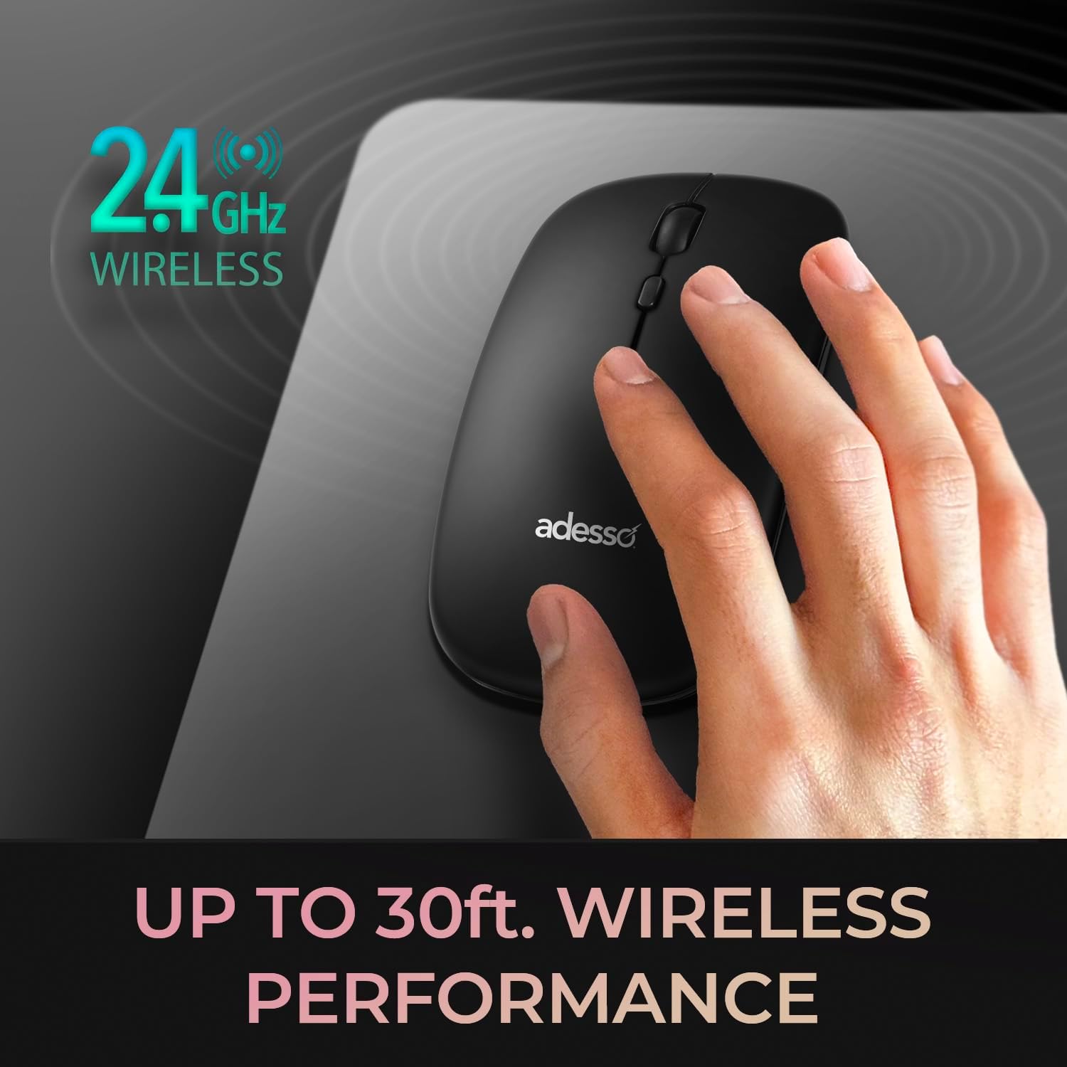 Wireless Scissor Switch Keyboard and Mouse Combo with Copilot AI Hotkey - Multi-OS Compatible for Mac, Quiet Switches