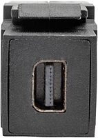 Tripp Lite Mini DisplayPort to DisplayPort Keystone/Panel Mount Angled Adapter (F/F), All-in-One, MDP to DP