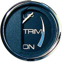 Faria 13707 Chesapeake Stainless Steel Trim Gauge (Mercury/Mariner/Mercruiser/Volvo DP/Yamaha 2001 and Newer) - 2", Black