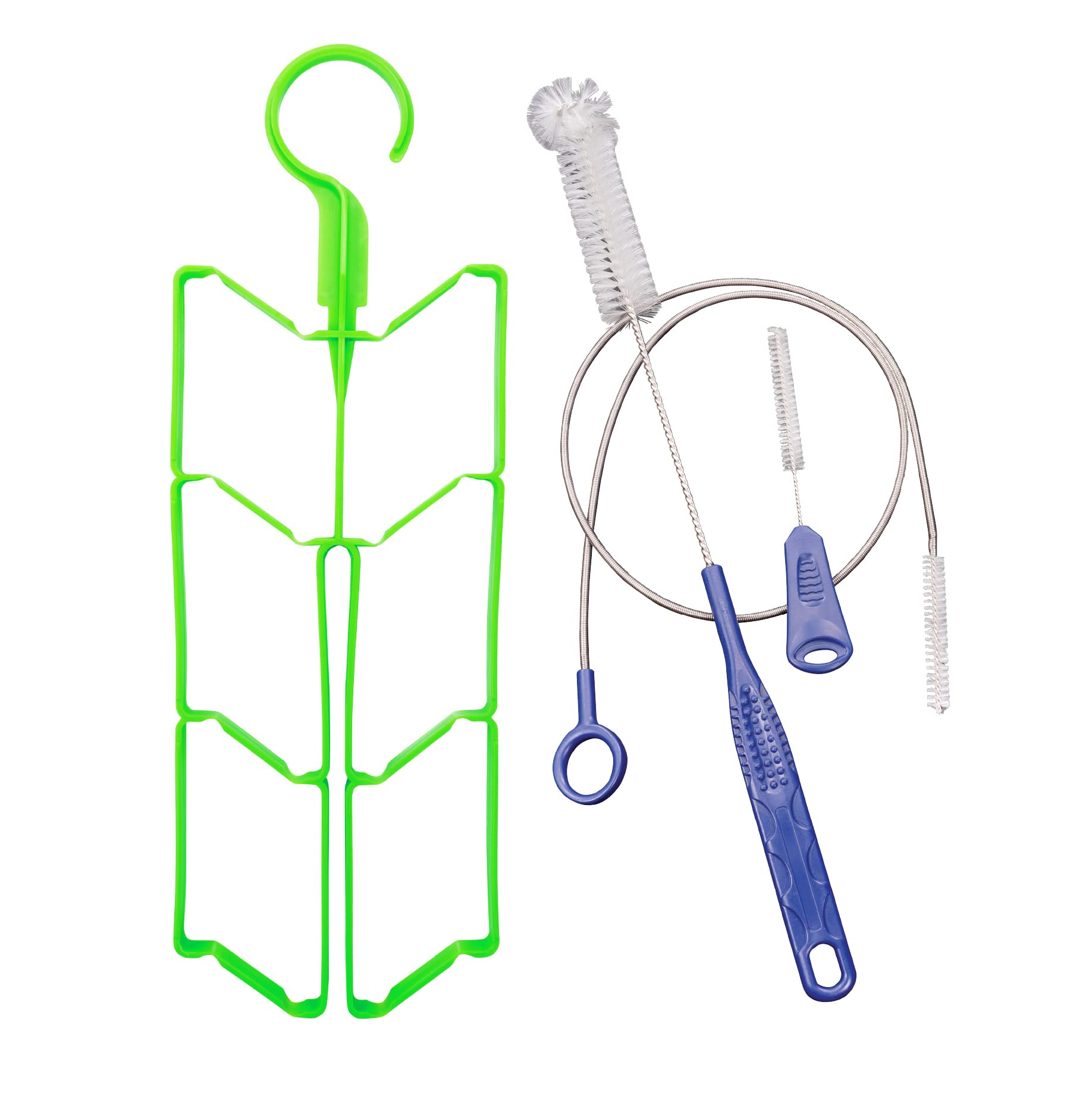 Chill-Its 5159 Hydration Pack Cleaning Kit, Bladder, Tube/Bite-Valve Cleaning Brushes, Drying Rack
