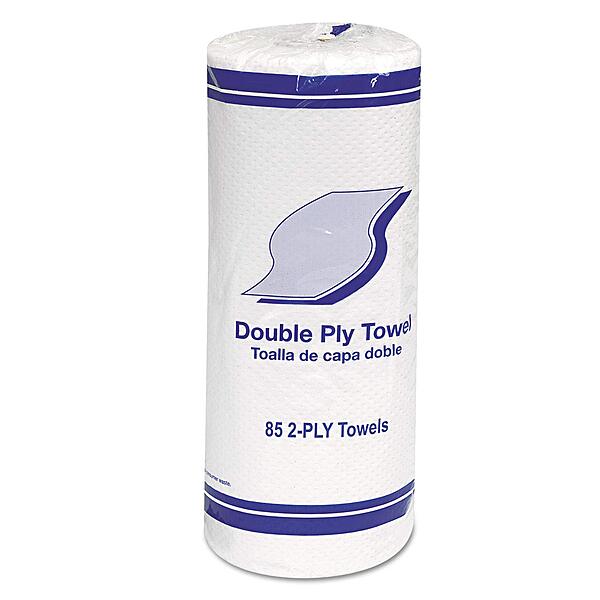 GEN Paper Towels, 30 Pack, 85 Perforated 2-Ply White 11"x7.8" Sheets Per Roll, Fits Standard Dispensers