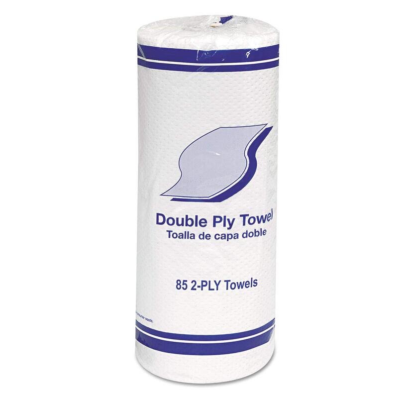 GEN Paper Towels, 30 Pack, 85 Perforated 2-Ply White 11"x7.8" Sheets Per Roll, Fits Standard Dispensers