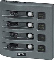 Blue Sea Systems WeatherDeck Waterproof Switch, Fuse & Circuit Breaker Panels