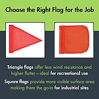 CHECKERS Replacement Warning Whip Safety Flag