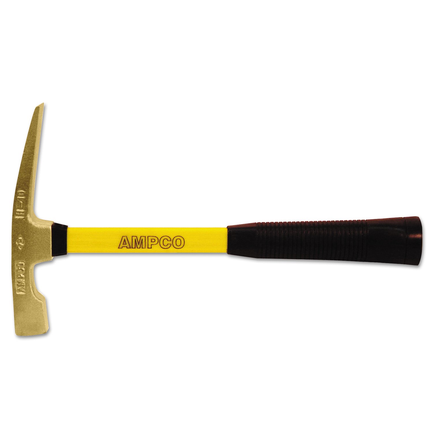 Ampco Safety Tools H-10FG Hammer, Bricklayers, Non-Sparking, Non-Magnetic, Corrosion Resistant, 1.5 lb, 14" Length