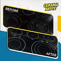 Cerama Bryte 1 x 10 Pack Cleaning Pads Cooktop and Stove Top Cleaner for Glass - Ceramic Surfaces, 10 Count