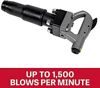 JET Chipping Hammer, Air-Powered, D-Handle/Open-Handle, Round/Hex Shank