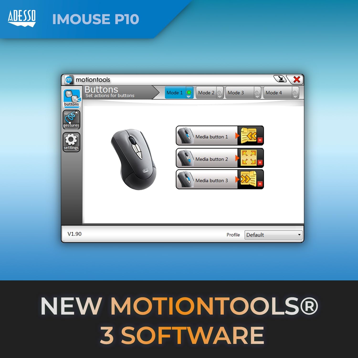 Wireless Air Mouse Mobile iMouse P10 Presentation Remote, Laser Pointer