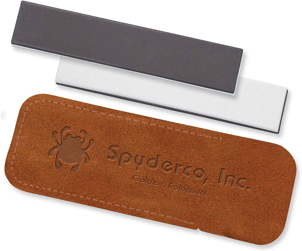 Spyderco DoubleStuff Sharpening Stone - Medium & Fine Pouch