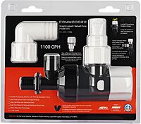 COMMODORE 1100 GPH Vertical Livewell Pump - Short - 12V