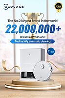 Ecovacs Deebot X1e Robot Vacuum Cleaner - 5000Pa, 260min Runtime