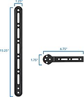 Mount-It! Soundbar Bracket Universal Sound Bar TV Mount for Mounting Above or Under TV, Fits Sonos, Samsung, Sony, Vizio