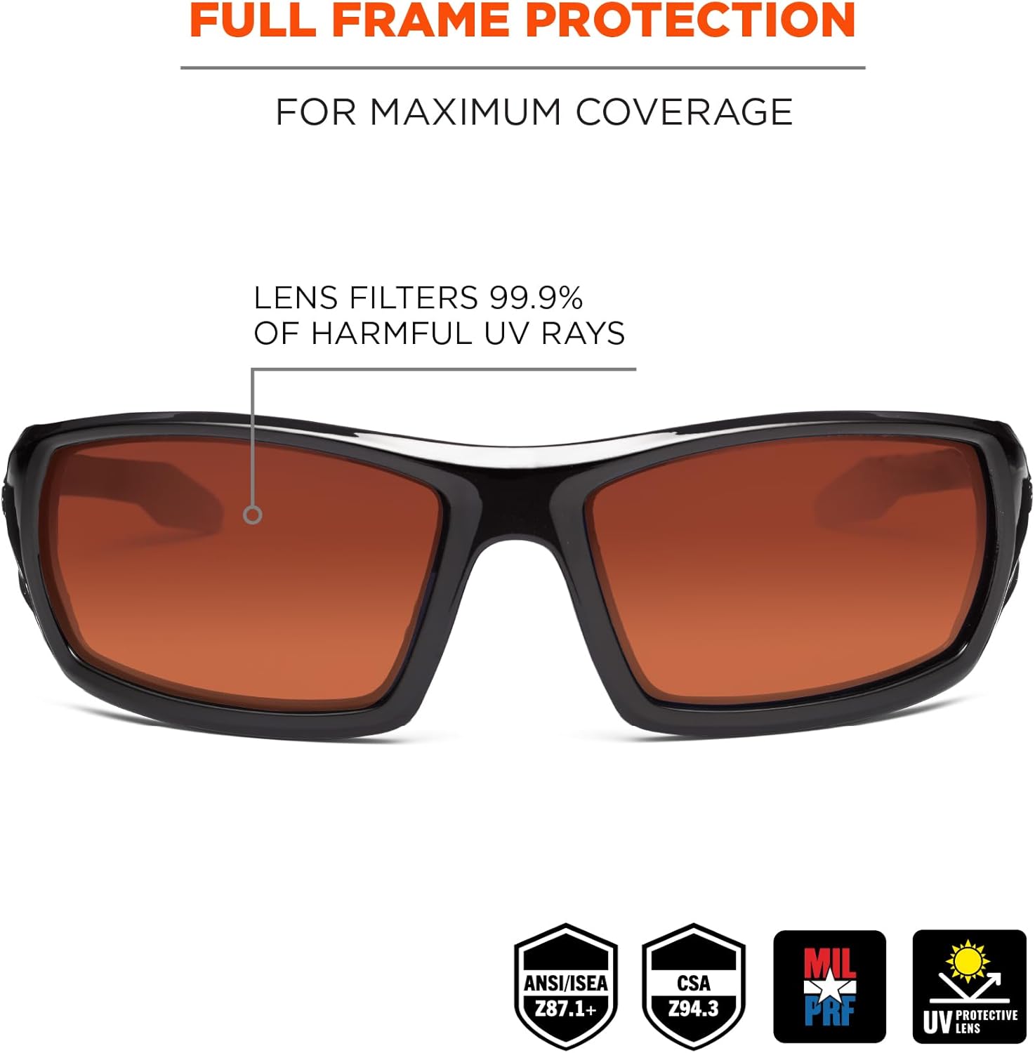 ERGODYNE Skullerz Odin Polarized Safety Sunglasses