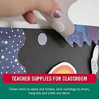 VELCRO Brand VELCRO Tape (95194) Indoor/Outdoor Hook & Loop Combo Packs, Dots, 3/4", Clear (200 Per Case) For Home & Office