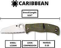 SPYDERCO Caribbean Salt Sheepfoot Knife