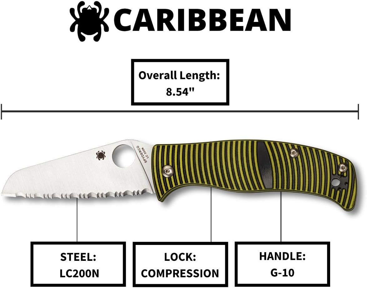 SPYDERCO Caribbean Salt Sheepfoot Knife