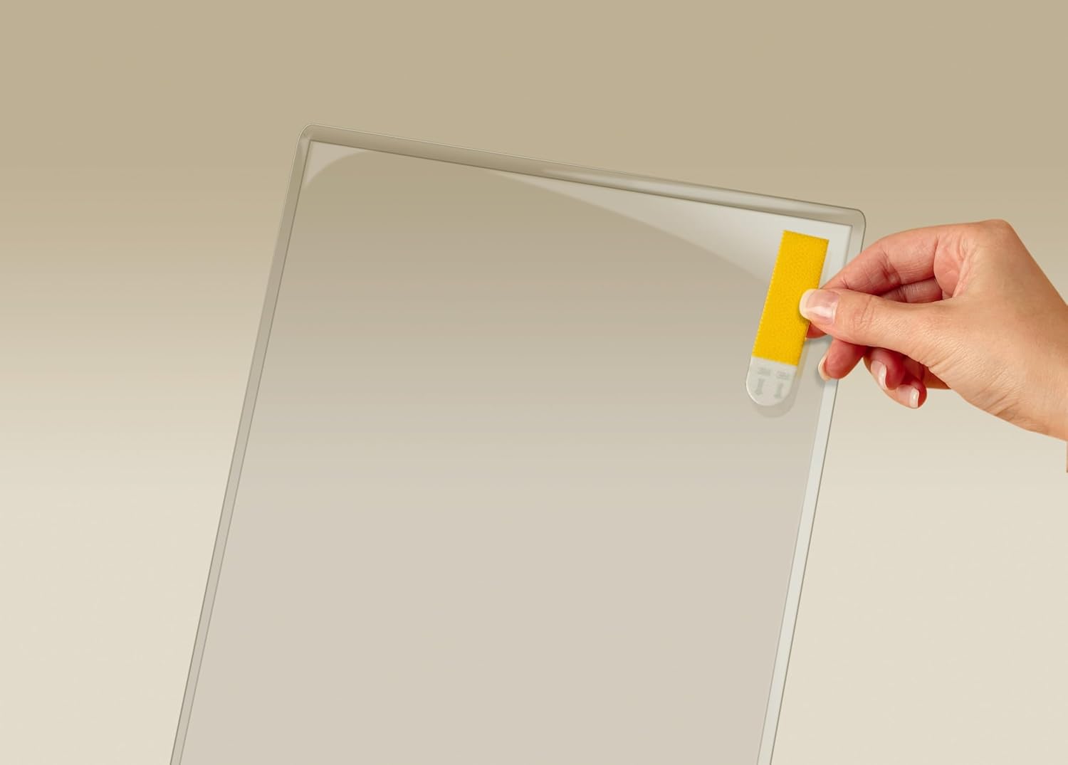 Display Pocket, Removable Interlocking Fasteners, Plastic, 8-1/2 x 11, Clear, Sold as 1 Each, 6PACK , Total 6 Each