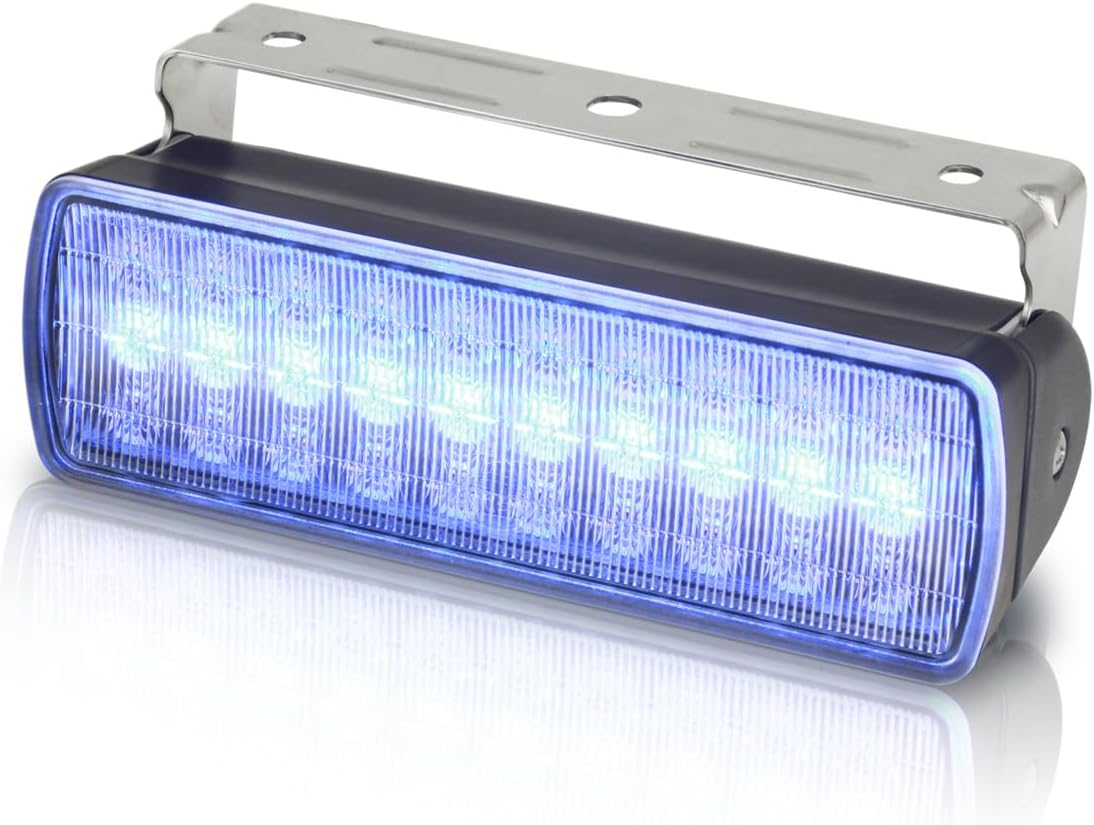 Hella Marine Sea Hawk XL Dual Color LED Floodlights - Blue/White LED - Black Housing