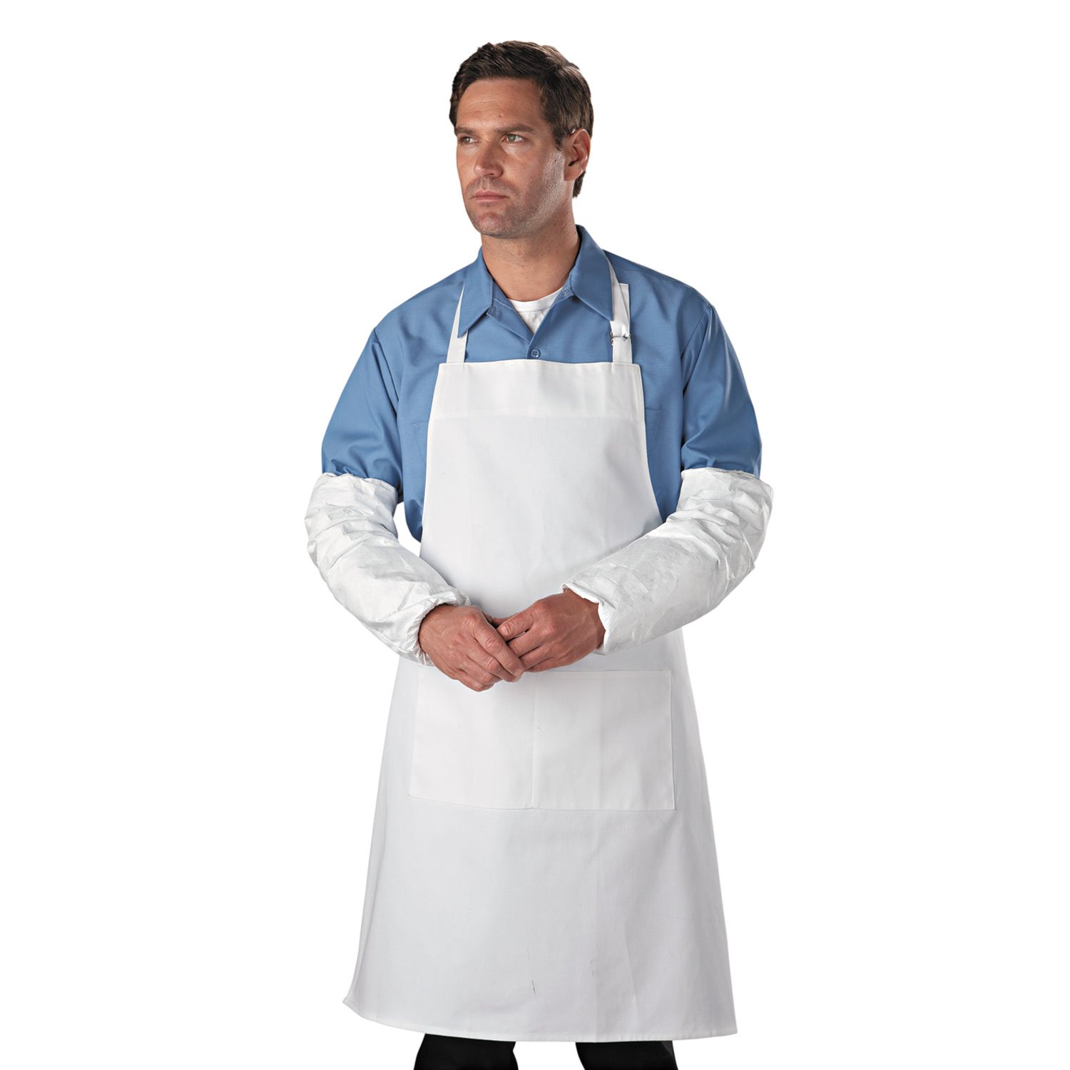 DuPont 251-TY500S Tyvek Sleeves, Hd Polyethylene, White, One Size Fits All, 200/carton