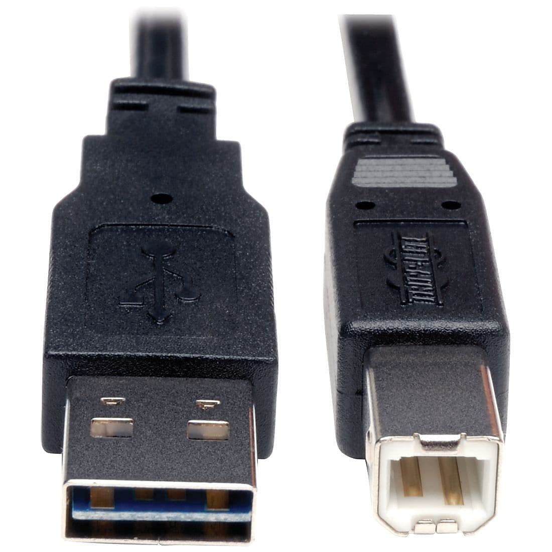 Tripp Lite Universal Reversible USB 2.0 Hi-Speed Cable (Reversible A to B M/M) 10-ft.(UR022-010)