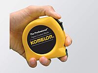 Komelon 4916 The Professional Nylon Coated Steel Blade Tape Measure 16-Inch by 3/4-Inch Yellow Case