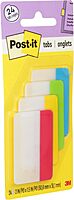 Post-it Tabs, 2 in, Solid, Assorted Primary Colors, 6 Tabs/Color, 4 Colors, 24 Tabs/Pack (686-ALYR)