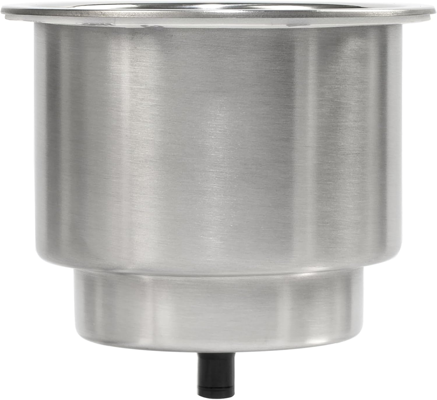 Whitecap Industries S-3511C Stainless Steel Flush Drink Holder - 3-7/8" Cutout, 2-1/4" to 3-1/8" Depth