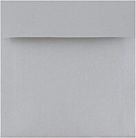 JAM PAPER Silver Stardream Metallic Invitation Envelopes