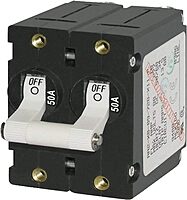 Blue Sea Systems A-Series Toggle Double Pole Circuit Breaker