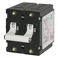 Blue Sea Systems A-Series Toggle Double Pole Circuit Breaker