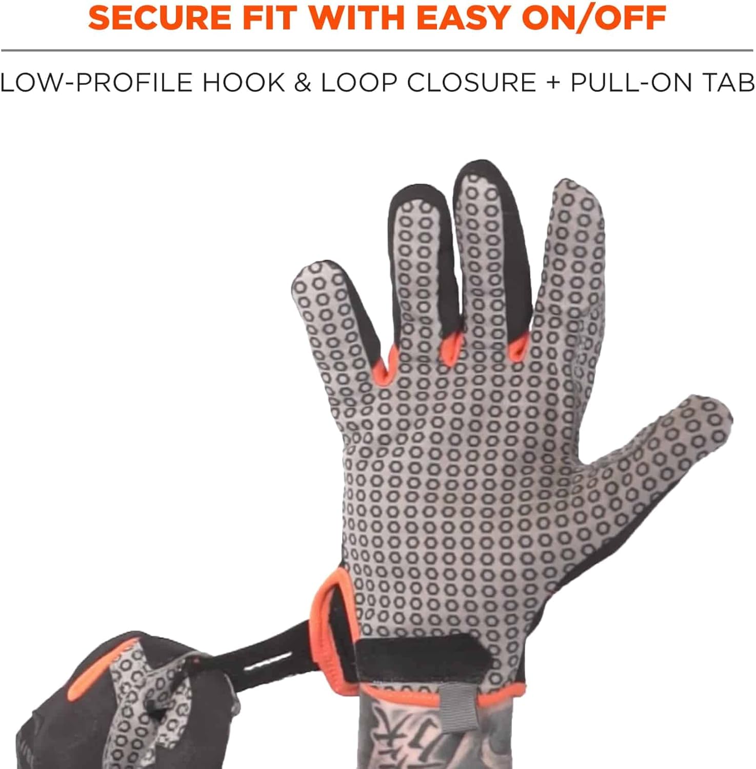 ERGODYNE ProFlex 821 Work Gloves with Hex Silicone Palm