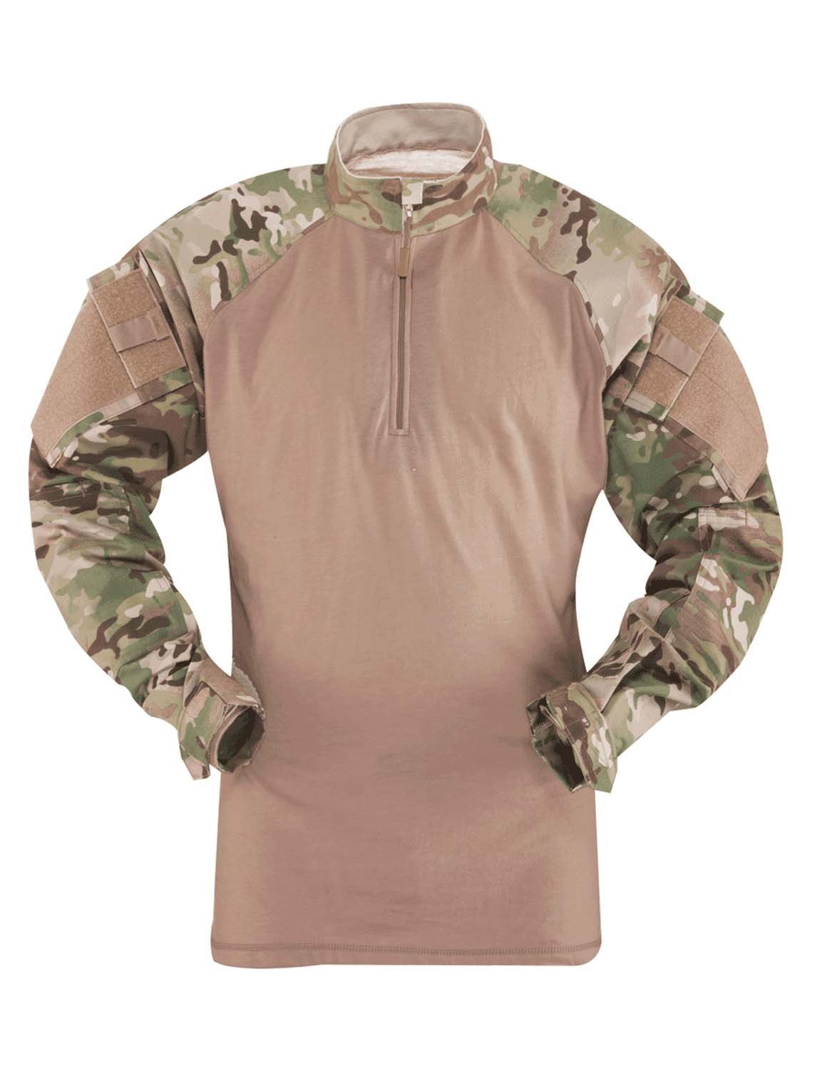 TRU-SPEC T.R.U. 1/4 Zip Combat Shirt, Men's Tactical Long Sleeve