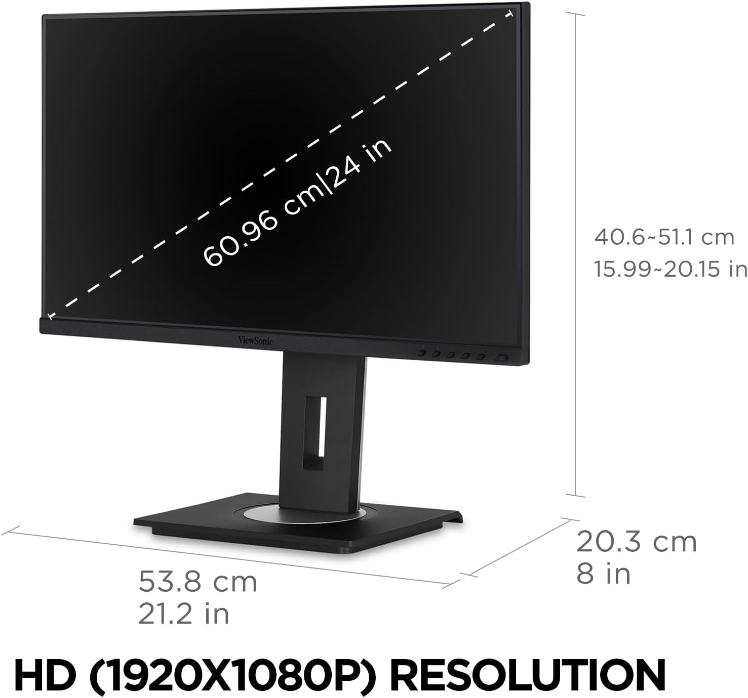 ViewSonic VG Monitor Designed for Surface with 60W USB-C, HDMI and DisplayPort