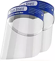 Escudo facial reutilizable de plástico de seguridad para rostro completo,