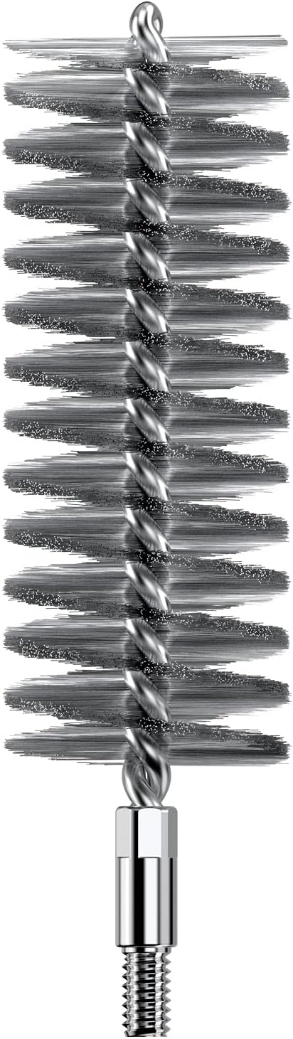 Real Avid Bore-Max Bore Brush, Nickel-Plated Bronze Barrel Brush with Stainless Steel Handle