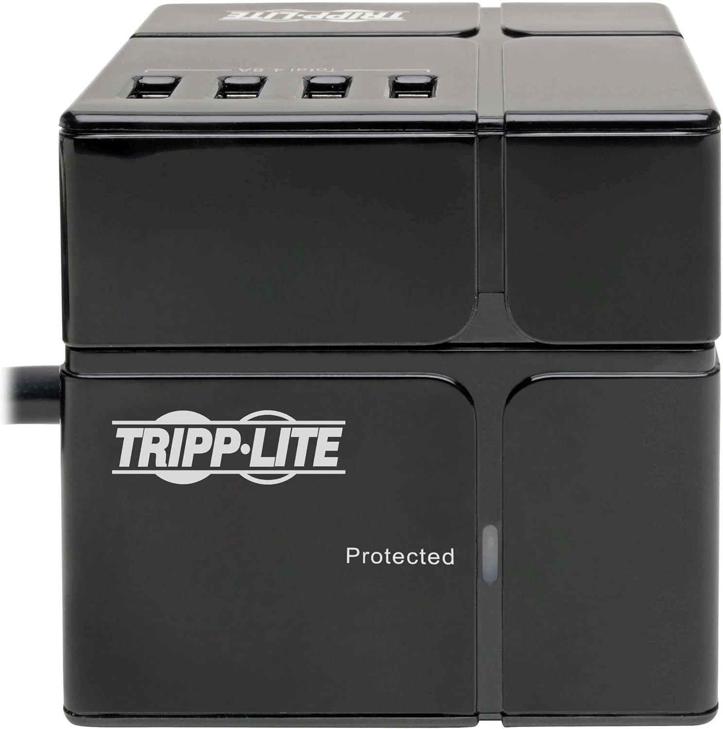 Tripp Lite 3 Outlet Surge Protector with USB, Detachable Wall Outlet Surge Protector, 6 USB Ports, 6 ft. Cord, 540 Joules