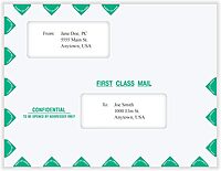 COMPLYRIGHT First Class Double-Window Tax Mailer Envelopes