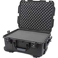 NANUK Wheeled Series 955 Lightweight NK-7 Resin Waterproof Hard Case with Foam Insert, Black